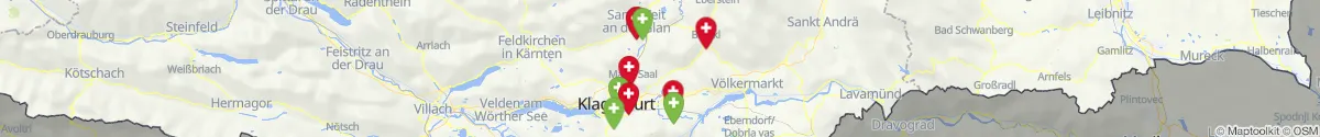 Kartenansicht für Apotheken-Notdienste in der Nähe von Magdalensberg (Klagenfurt  (Land), Kärnten)